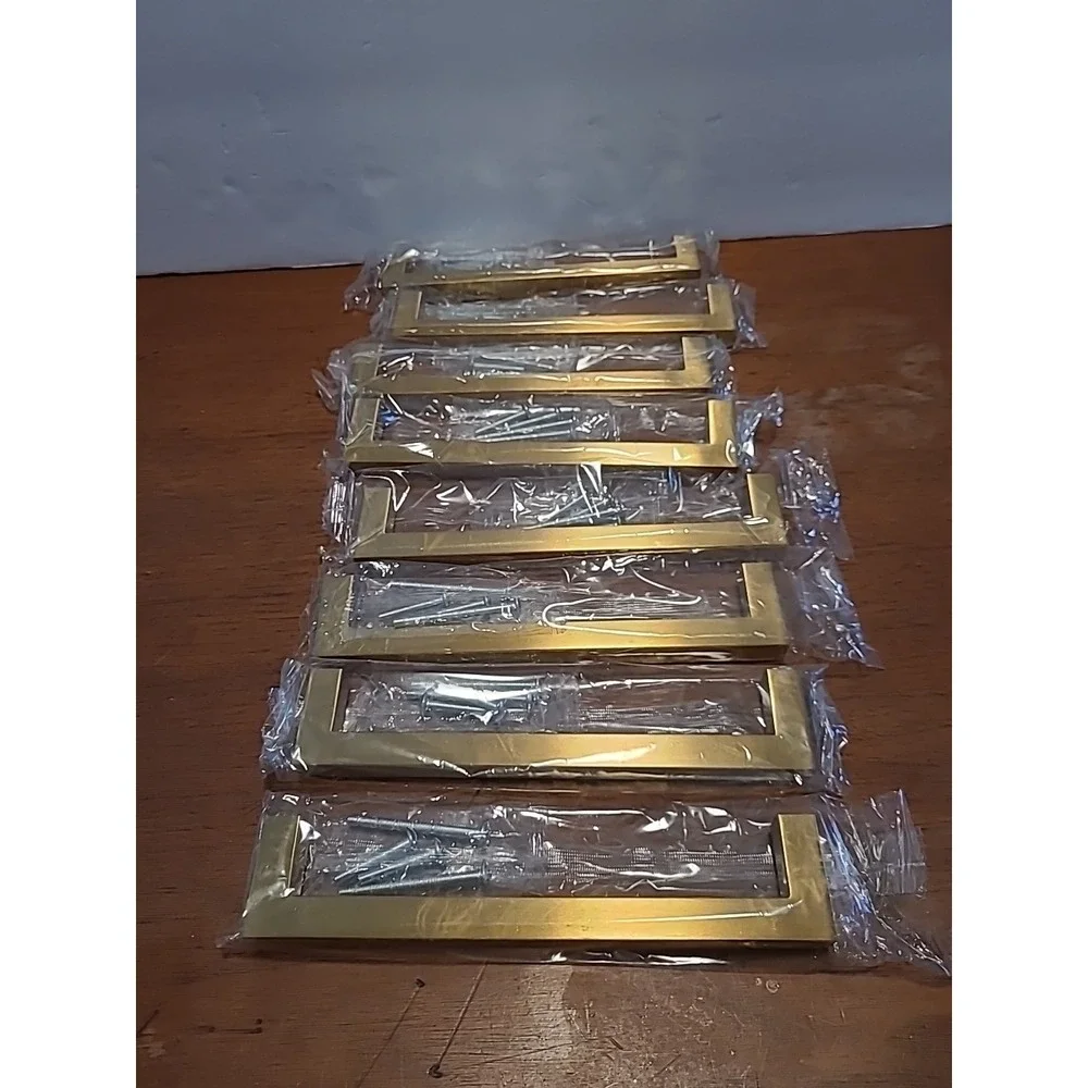 Pack Of 8 Brass Cabinet Pulls With Screws‎ 6 